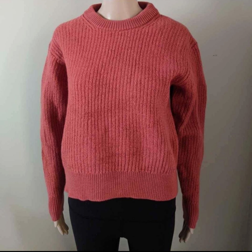 Aritzia Wilfred pure merino wool coral sweater, women's medium